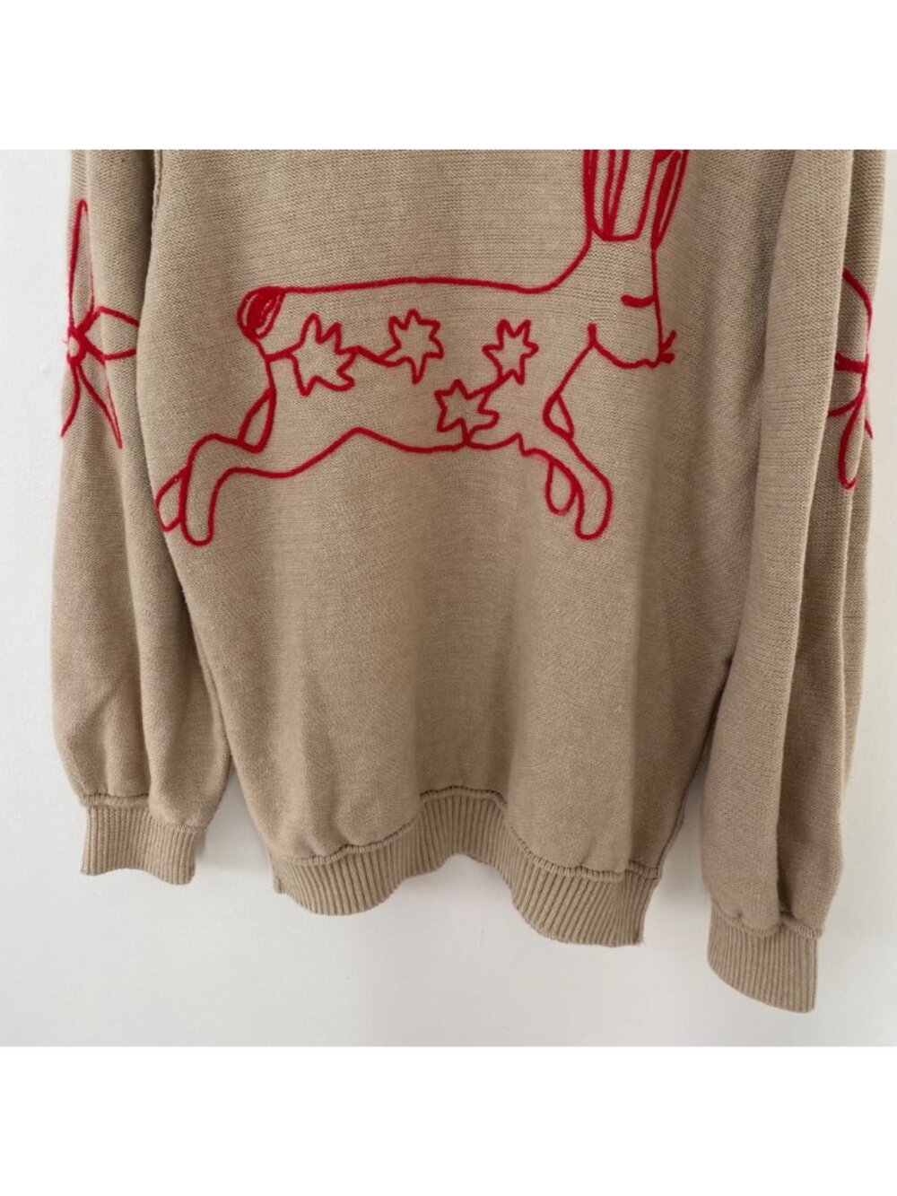 Free People We the Free Embroidered Rabbit Crewneck Sweater - Picture 3 of 10